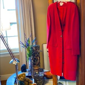 Red Vintage Jaeger Duster